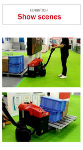 Transpaleta pequeña con batería de litio totalmente eléctrica con capacidad de carga de 1 tonelada 550/685mm ancho de horquilla 1,1/1,2 m longitud de horquilla - Product Image 3