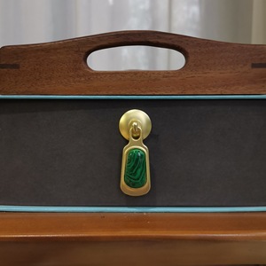 Modern Zinc Alloy Pull Handle for Cabinet <b>Door</b> and Drawer with Jade Enamel and Hanging Plate for Kitchen and Hotel - Product Image 3
