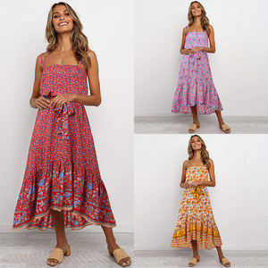 Bohemia ropa <span class=keywords><strong>de</strong></span> verano ropa <span class=keywords><strong>de</strong></span> <span class=keywords><strong>las</strong></span> mujeres 2020 <span class=keywords><strong>de</strong></span> moda Sexy vestidos <span class=keywords><strong>de</strong></span> <span class=keywords><strong>las</strong></span> mujeres ropa <span class=keywords><strong>de</strong></span> <span class=keywords><strong>playa</strong></span> Floral sin mangas - Product Image 2
