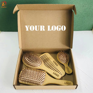 Precio de fábrica OEM Cepillo de pelo de <span class=keywords><strong>bambú</strong></span> Cepillo de paleta natural para ablandar Masaje calmante Peine de madera ecológico para todo tipo de cabello - Product Image 6