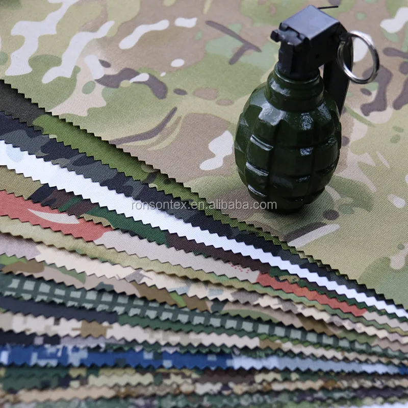 Olive green camouflage waterproof polyester cordura oxford custom printing military uniforms digital camouflage fabrics