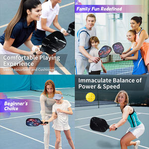 Paleta <span class=keywords><strong>de</strong></span> Pickleball <span class=keywords><strong>de</strong></span> Fibra <span class=keywords><strong>de</strong></span> Carbono T700 sin Bordes, Núcleo <span class=keywords><strong>de</strong></span> Panal <span class=keywords><strong>de</strong></span> Abeja <span class=keywords><strong>de</strong></span> 16 mm, Control <span class=keywords><strong>de</strong></span> Giro y Potencia, Superficie Texturizada, Logotipo Personalizado, Suministro OEM - Product Image 5