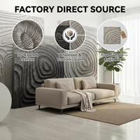 Revêtement mural en bois sculpté CNC, panneau en bois texturé 3D, revêtement mural décoratif écologique pour mur de fond de télévision