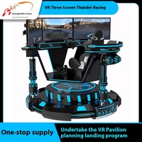 Simulateur de Course de Réalité Virtuelle 3D Dynamique Six Axes, Équipement VR 360 Degrés pour Grand Terrain de Jeux Intérieur Centre Commercial