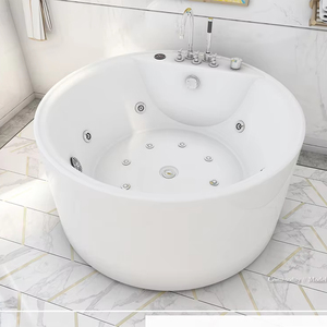 Baignoire autoportante en acrylique au design moderne, écologique, portable, pour bains relaxants, hôtels, accessoire de drainage, garantie <span class=keywords><strong>SICO</strong></span> de 5 ans - Product Image 2