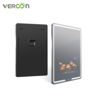 Vercon Offres Spéciales moderne de luxe Miroir de salle de bain LED rectangle Android Smart Magic Salle de bain TV mural Youtube Instagram