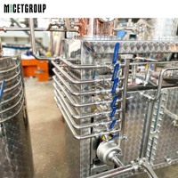 Alambic en cuivre personnalisé de 600 L, colonne de distillation, machine multifonctionnelle pour boissons et vin, pour gin, whisky, brandy, vodka