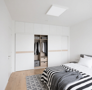 Balom Upscale Modern <strong>Flat</strong> <strong>Pack</strong> Bedroom Furniture Durable Premium MDF Sliding Door <strong>Wardrobe</strong> with Wood Trim Home Furniture - Product Image 4