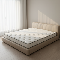 Großhandel Moderne Silbergraue Hybrid-Matratze mit Achteckiger Tufting-Oberfläche Taschenfederkern-Bettmatratze Queen-Size Fabrikfertigung