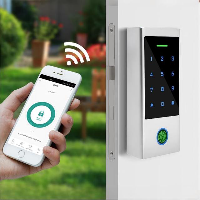 OEM Bluetooth Fingerprint Door Access Controller IP66 Waterproof Metal Keypad with APP 1000 User Capacity