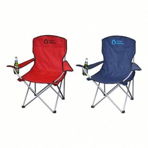 Chaise de camping pliante d'extérieur personnalisable, chaise pliante réglable, chaise de plage pliable - Product Image 1