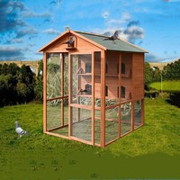 Grande niche pour chien en bois anti-corrosion, intérieure et extérieure, cage respirante