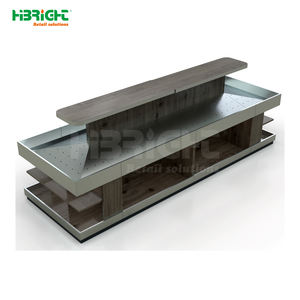 Großes, robustes Metallregal für Obst und Gemüse im Supermarkt oder Einzelhandel mit Stauraum - Product Image 1