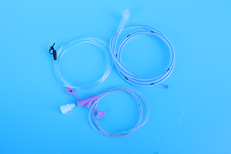Tubo Nasogástrico Médico Hospitalario Desechable de PVC Transparente para Adultos con Guía de Alambre