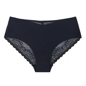 France Designed Seamless Lace Motif inlays in the back Bikini foundation of base layer for everyday comfort Panties