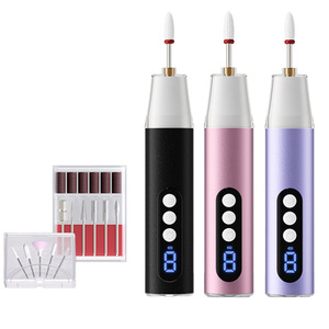 Ponceuse à ongles portable à vitesse réglable, lampe électrique à lumière bleue, forme stylo, rechargeable par USB, moteur sans balais, pour usage quotidien - Product Image 3