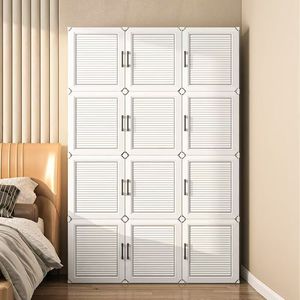 Moderne tragbare Kunststoff-Garderobe Almirah Sale Beliebtes Design Kunststoff-Kleidung Adult Storage <span class=keywords><strong>Cabinet</strong></span> Closet mit verdickter Tür - Product Image 1