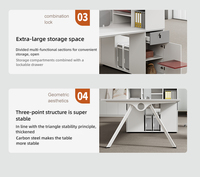 Ensemble bureau et chaise de bureau, bureau moderne et simple pour personnel, mobilier de bureau haut de gamme, double bureau informatique