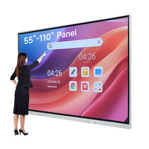 กระดานไวท์บอร์ดดิจิตอลแบบโต้ตอบจอ LCD ขนาด65/75/85/86/98/110นิ้วสำหรับการศึกษา - Product Image 1