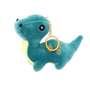 Porte-clés dinosaure en peluche <span class=keywords><strong>Triceratops</strong></span>, petit pendentif mignon pour sac d'école, 15 cm, rembourré en coton PP - Product Image 2