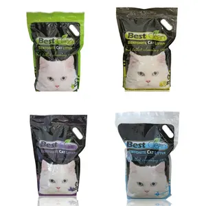 In sacchetti 1 livello di controllo degli odori, aglupazione rapida in 3s, lettiera naturale per gatti In Bentonite, personalizzabile, servizio OEM disponibile