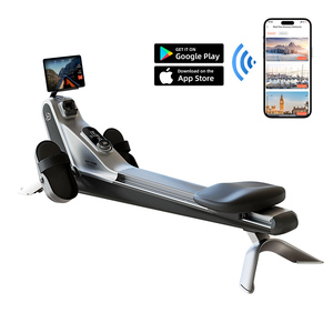 YPOO Nouvelle Arrivée Assis <span class=keywords><strong>Rameur</strong></span> V5 Home Fitness Air Rower avec YPOOFIT APP Smart Rower Machine OEM Usine - Product Image 3