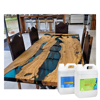 Résine époxyde de coulée profonde en cristal claire de résistance jaune dure élevée de résistance thermique pour la table en bois