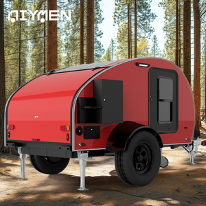 Teardrop Camper américain tout-terrain petit camping-car de haute qualité Mini <span class=keywords><strong>caravane</strong></span> fabricants avec vente ensuite - Product Image 2