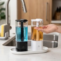 Distributeur de savon automatique à induction 550 ml, distributeur de savon électrique sans contact avec infrarouge pour hôtels, distributeur de savon à capteur