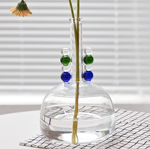 Vasi <span class=keywords><strong>in</strong></span> Vetro Colorato Personalizzati, Accessori Floreali Minimalisti per Arredamento Casa - Product Image 4