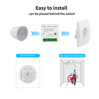 Módulo de Interruptor Inteligente WiFi Tuya de 16A, Control por Temporizador, Mini Interruptor de Pared, Control por Voz a través de Aplicación, para Actualización de Interruptores Existentes