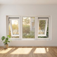 Fenêtre à auvent moderne de haute qualité avec rupture de pont thermique, insonorisation et étanchéité pour usage extérieur en hôtel et salle de bain - Marque allemande
