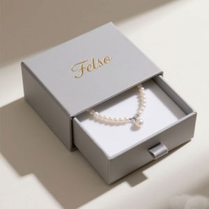 Custom <b>Storage</b> Packaging Recycled <b>Materials</b> Matte Custom Logo Size Printing Style Drawer Jewelry <b>Box</b> Velvet Necklace Earring - Product Image 6