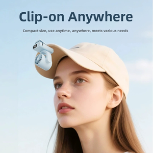 Mini ventilateur rechargeable à clipser pour le cou, pour poussette, sac à dos, <span class=keywords><strong>vélo</strong></span>, ceinture, voyage en plein air, ventilateur silencieux et compact - Product Image 4