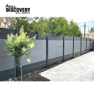 Clôture composite en bois <span class=keywords><strong>et</strong></span> plastique Clôture à persiennes WPC en bois utilisé en matériaux d'intimité extérieure - Product Image 5