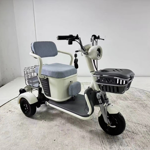 <span class=keywords><strong>Tricycle</strong></span> électrique 600W avec siège bébé pour adultes, scooter électrique à trois roues avec sièges passagers - Product Image 1