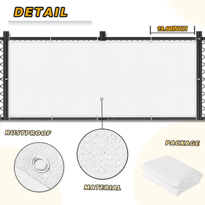 รั้วบังตา รั้วตาข่ายกันแดดกลางแจ้ง ตกแต่งระเบียง แผงรั้วตาข่ายพลาสติก ผ้าคลุมระเบียง ผ้าคลุมระเบียง - Product Image 3