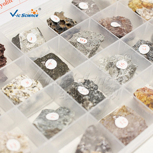24 tipos de especímenes de rocas ignífugas, especímenes de rocas naturales de grado didáctico, para uso en laboratorios de geología de primaria. - Product Image 4