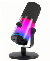 Microphone dynamique professionnel WM16 double mode USB/XLR, haute résolution 192kHz/24bit, micro de studio RGB pour podcast et streaming