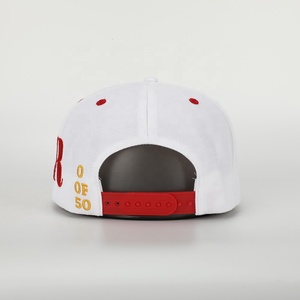 BSCI Oem Custom Mens 6 Panel <strong>White</strong> Acrylic Snap Back Gorras,Hip Hop <strong>Flat</strong> Bill Hat,Sports Embroidery Logo Snapback <strong>Cap</strong> - Product Image 5