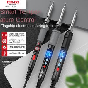Soldador Eléctrico Delixi de 60W, 220-240V CA, Calentador Cerámico, Puntas de Soldadura, Soldadura Rápida de Estaño, Automático, 200-400C, Soldadura de Circuitos - Product Image 2