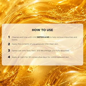 UNIC30-DAY SKIN MIRACLE SHOT 30 AMPOULES 1,5ml - Traitement détoxifiant du visage. Peau renouvelée en 30 jours. - Product Image 6