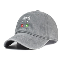 Gorra de Béisbol de 6 Paneles con Diseño de Hojas de Jesús y Logotipo Personalizado, 100% Algodón Corduroy, Estilo Americano para Exteriores, Cierre de Hebilla Metálica