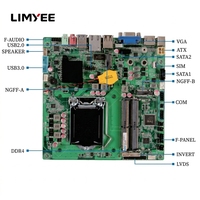 Pabrik Grosir Motherboard Mini ITX All-in-One PC Intel Generasi 6/7/8/9 CPU SATA LGA1151 DDR4 Ganda Maksimal 64GB GPU Terintegrasi