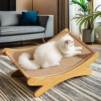 Griffoir pour chat en sisal écologique avec lit intégré et jouet à griffer - Style moderne classique grand luxe