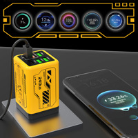 DENIXI 240W Nouveau modèle Multi-ports 4U+2PC Chargeur ultra-rapide pour voyage Chargeur intelligent pour appareils électroménagers
