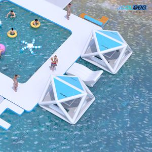 JOOLOOG <span class=keywords><strong>mare</strong></span> acqua di lusso grande gonfiabile galleggiante isola del partito per le attività di svago - Product Image 4