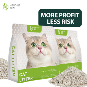 헝지에 OEM 가성비 좋은 물에 녹는 벤토나이트 고양이 모래 라인 ISO9001 인증 저분진 99% 무분진 추가 냄새 제거 - Product Image 2