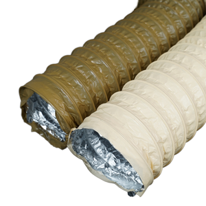 4 pollici PVC foglio di alluminio flessibile condotto filo di acciaio rinforzo moderno per ospedale HVAC sistemi 10m lunghezza scarico telescopico - Product Image 2