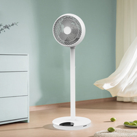 GO-12 Nouveau ventilateur électrique DC AC Ventilateur de circulation d'air Ventilateur sur pied de 12 pouces avec minuterie Télécommande tactile 2 hauteurs 12 vitesses Table 15